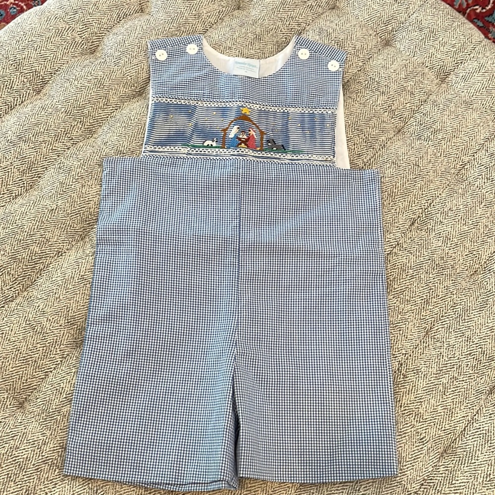Nativity smocked Christmas outfit size 4
